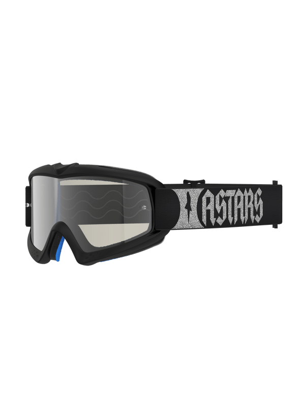 Alpinestars Vision Jugend Atrox Crossbrille – Schwarz Silber Spiegelsilber - MxProStoreParts