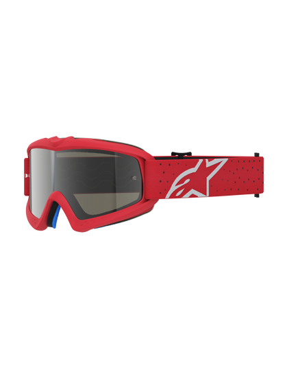 Alpinestars Jeugd Vision Vesta Crossbril – Rood Fluo Chrome Spiegel Zilver