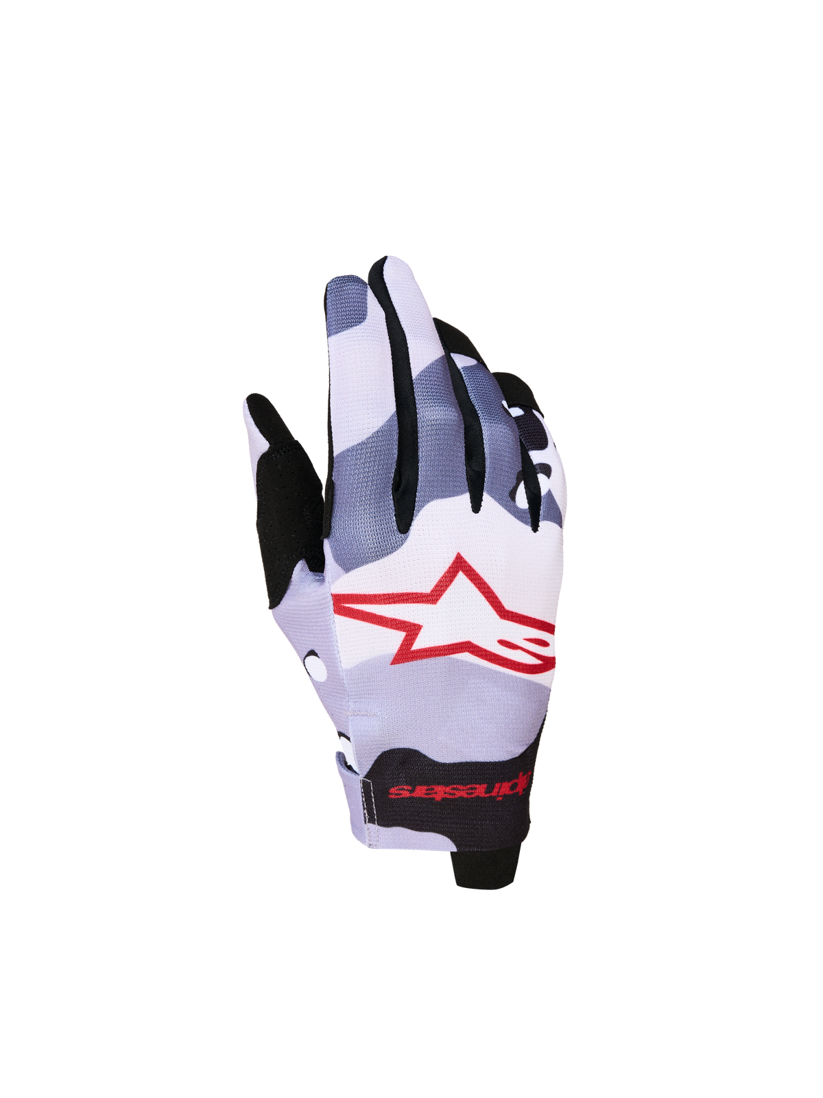Alpinestars Jeugd Radar Handschoenen 2027 – Ash Grijs Licht Lilac Rood Zwart