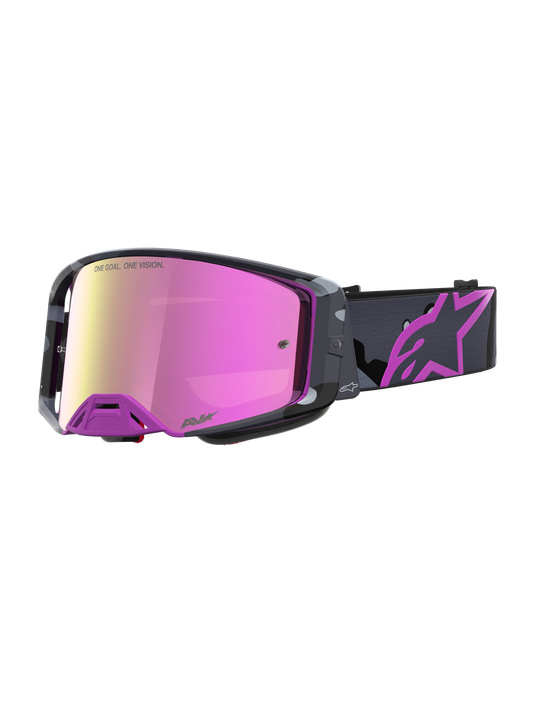 Alpinestars Supertech Lone Beperkte Oplage Crossbril – Camo Paars Spiegel Roze