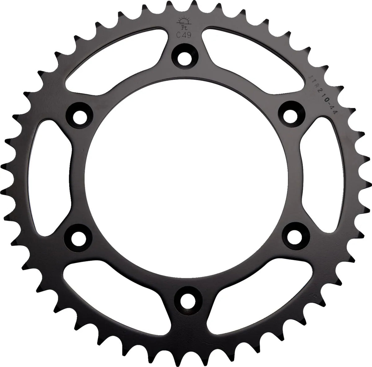 JT JTR210.44 stalen achtertandwiel – 44 tanden, 520, zwart