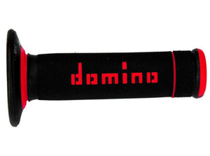 Domino A020 Dual Compound Full Diamond handvatten – zwart/rood 118 mm