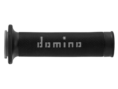 Domino A010 No Waffle handvatten – zwart/grijs 120/125 mm