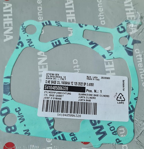 Athena voetpakking 0,10 mm Yamaha YZ 125 2022- & Fantic XX 125 2022-